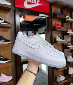 First Copy Nike Air Force 1 07 White Wolf Grey